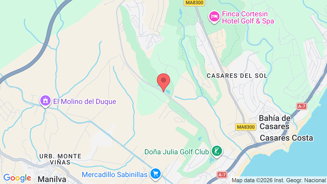 Map showing the location of Abril Doña Julia