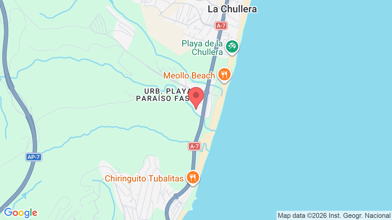 Map showing the location of Aldea Hills