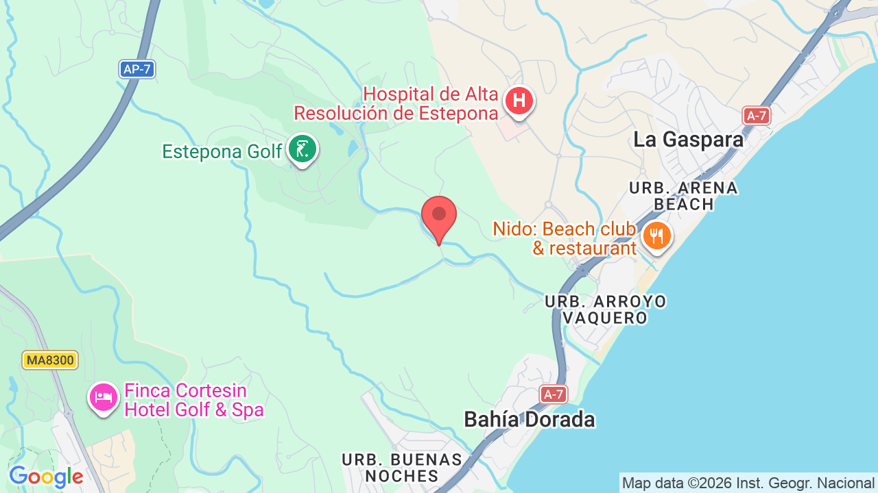 Map showing the location of Bayside Homes Estepona