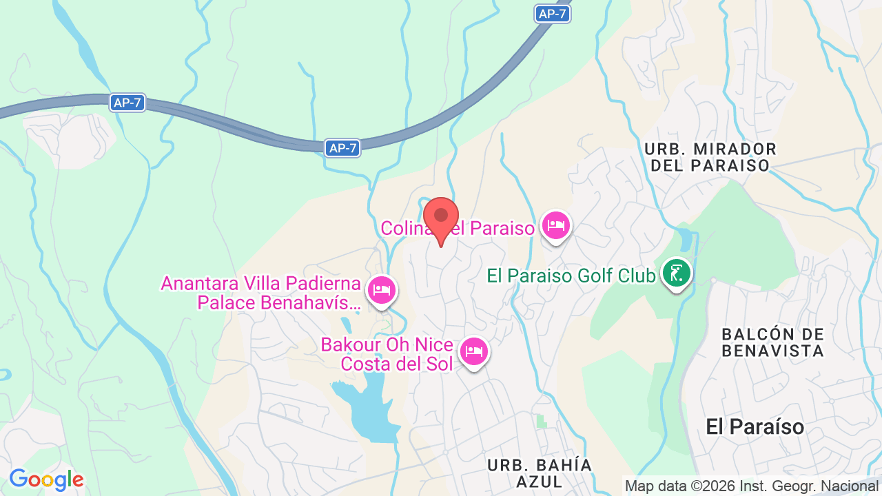 Map showing the location of Elisyan Benahavís