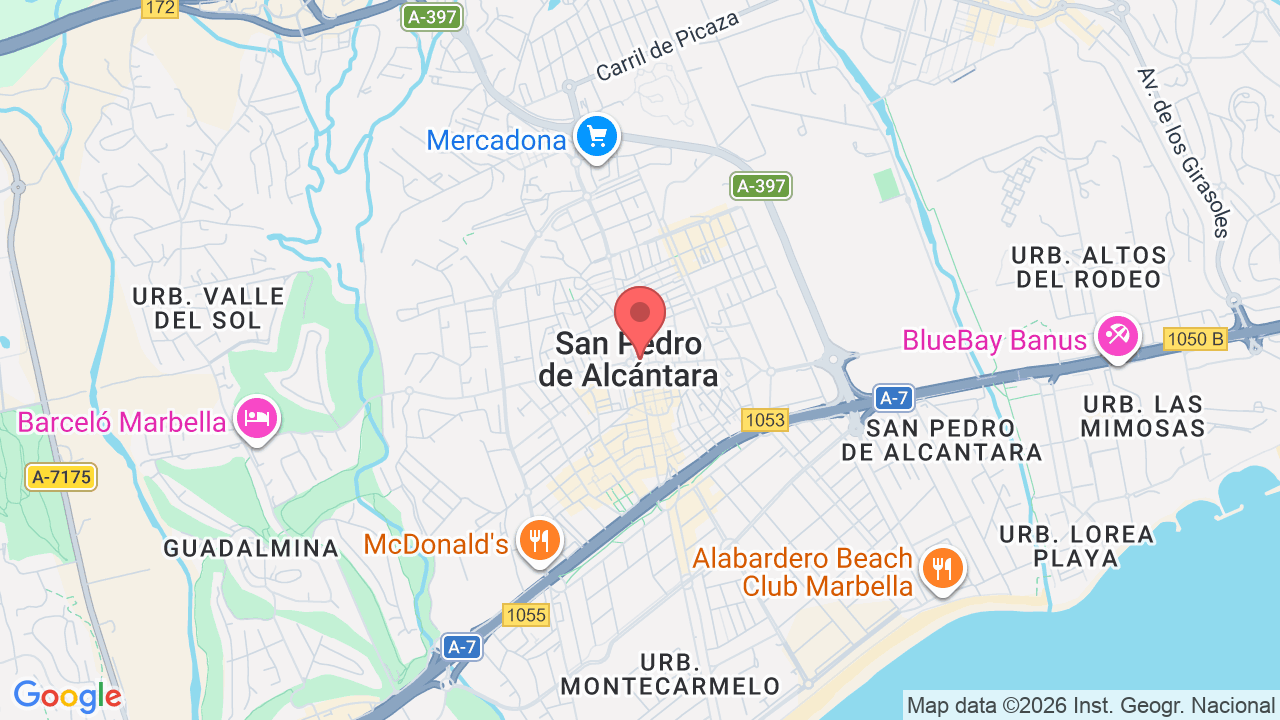 Map showing the location of Mare – Key Ready (San Pedro)