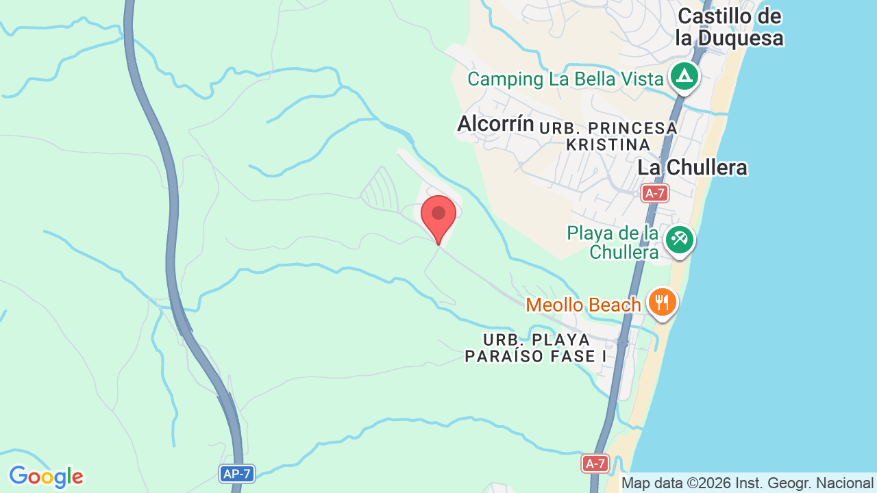 Map showing the location of Martagina Hills
