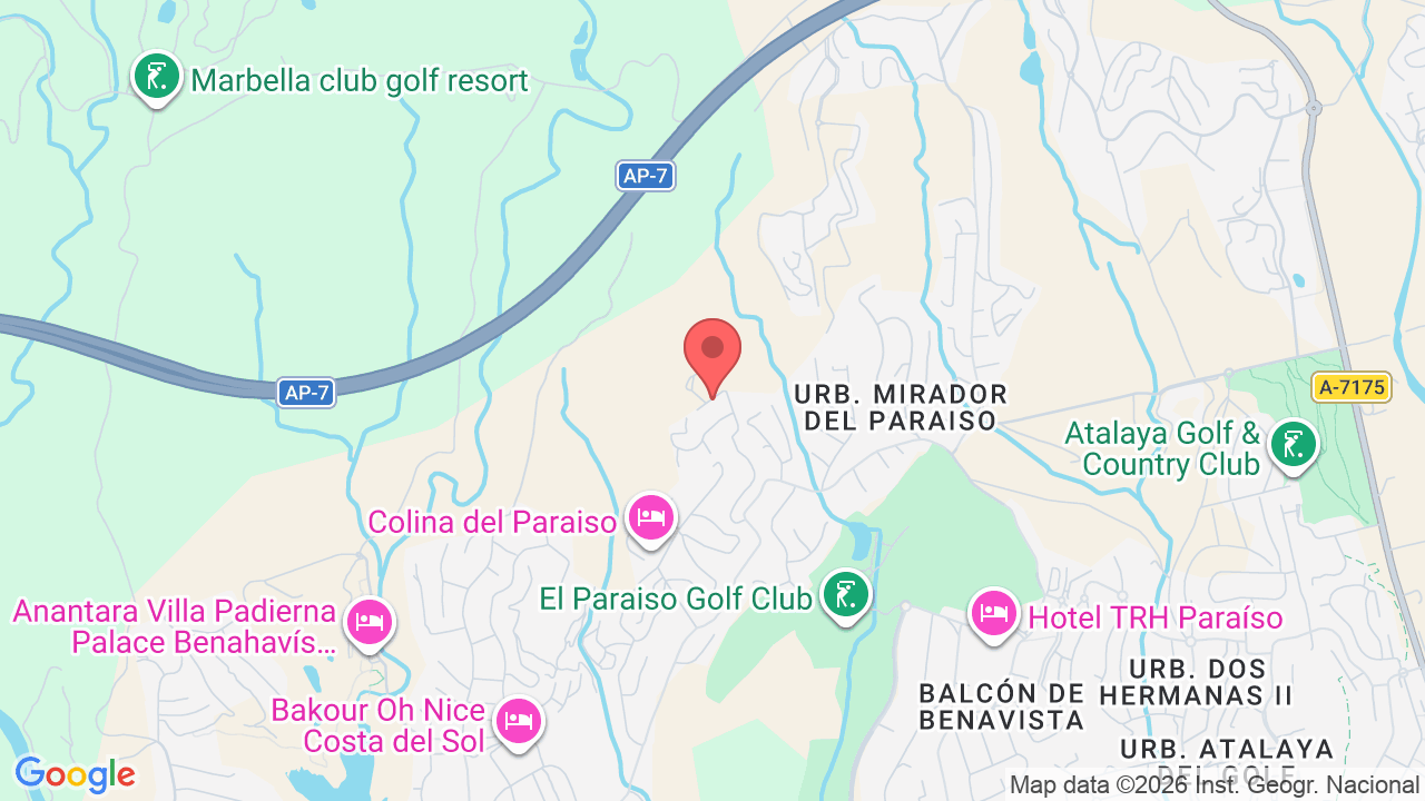Map showing the location of Paraiso Pueblo