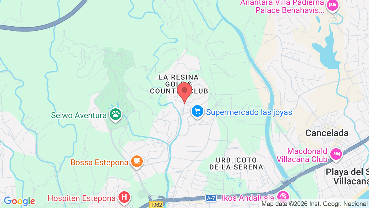 Map showing the location of The Heights La Resina Golf